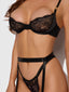 HELENA LACE BRA, GARTER, & OPEN BACK HIPSTER SET