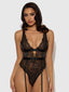HELENA LACE & SATIN WIRELESS & OPEN BACK TEDDY