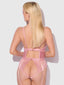 HELENA LACE & SATIN WIRELESS & OPEN BACK TEDDY