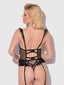 PORTIA SWISS DOT BUSTIER & THONG SET