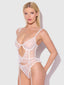 PORTIA SWISS DOT BUSTIER & THONG SET