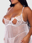 PORTIA SWISS DOT BABYDOLL & G-STRING SET