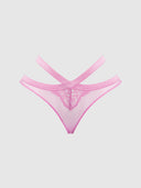 NATASHA LACE & MESH STRAPPY HIPSTER
