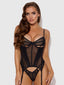 VIVIENNE LACE & MESH BUSTIER & G-STRING SET