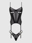 VIVIENNE LACE & MESH BUSTIER & G-STRING SET
