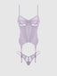 VIVIENNE LACE & MESH BUSTIER & G-STRING SET