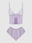VIVIENNE LACE & MESH CAMI & TAP SHORT SET