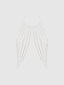 RHINESTONE DRAPED HALTER BRALETTE
