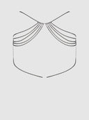 RHINESTONE DRAPE GARTER BELT