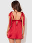 BRIGETA 2 PIECE BABYDOLL & G-STRING SET CRIMSON RED / S