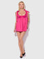 BRIGETA SATIN OPEN CUP BABYDOLL & G-STRING SET