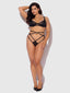 FLORA LACE BRA & STRAPPY THONG SET
