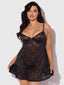FLORA LACE BABYDOLL & G-STRING SET