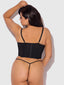 JOCELYN LACE UNDEREWIRE BUSTIER & G-STRING SET