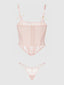 JOCELYN LACE UNDEREWIRE BUSTIER & G-STRING SET