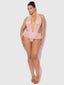 JOCELYN LACE & PEARL CROTCHLESS TEDDY
