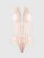 JOCELYN LACE & PEARL CROTCHLESS TEDDY