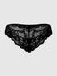 BELLA LACE UP FRONT LACE TANGA