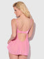 ZOE OIL SLICK OPENABLE CUP UNDERWIRE BABYDOLL SET