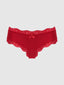 VERA MICRO & LACE TRIM G-STRING HAUTE RED / S