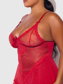 KIKI LACE BABYDOL & G-STRING SET