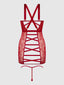 KIKI LACE STRAPPY & BACKLESS CHEMISE & G-STRING SET