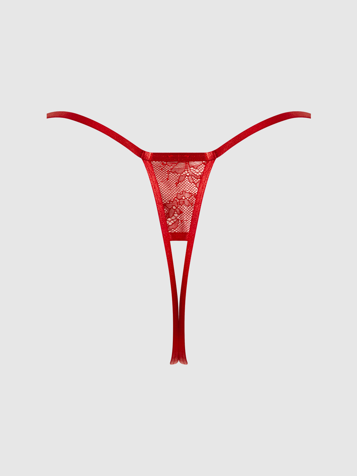 KIKI LACE CROTCHLESS & SIDE SLIDER THONG