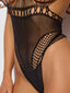 HALTER NECK STRAPPY TEDDY BODYSTOCKING