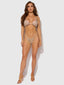 CHAINMAIL RHINESTONE TRIAGLE BRA
