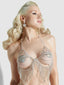 RHINESTONE FRINGE TRIANGLE BRA
