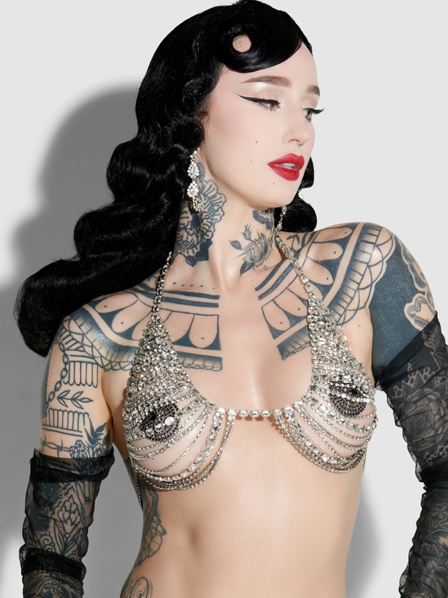 RHINESTONE MULTI STONE BRA