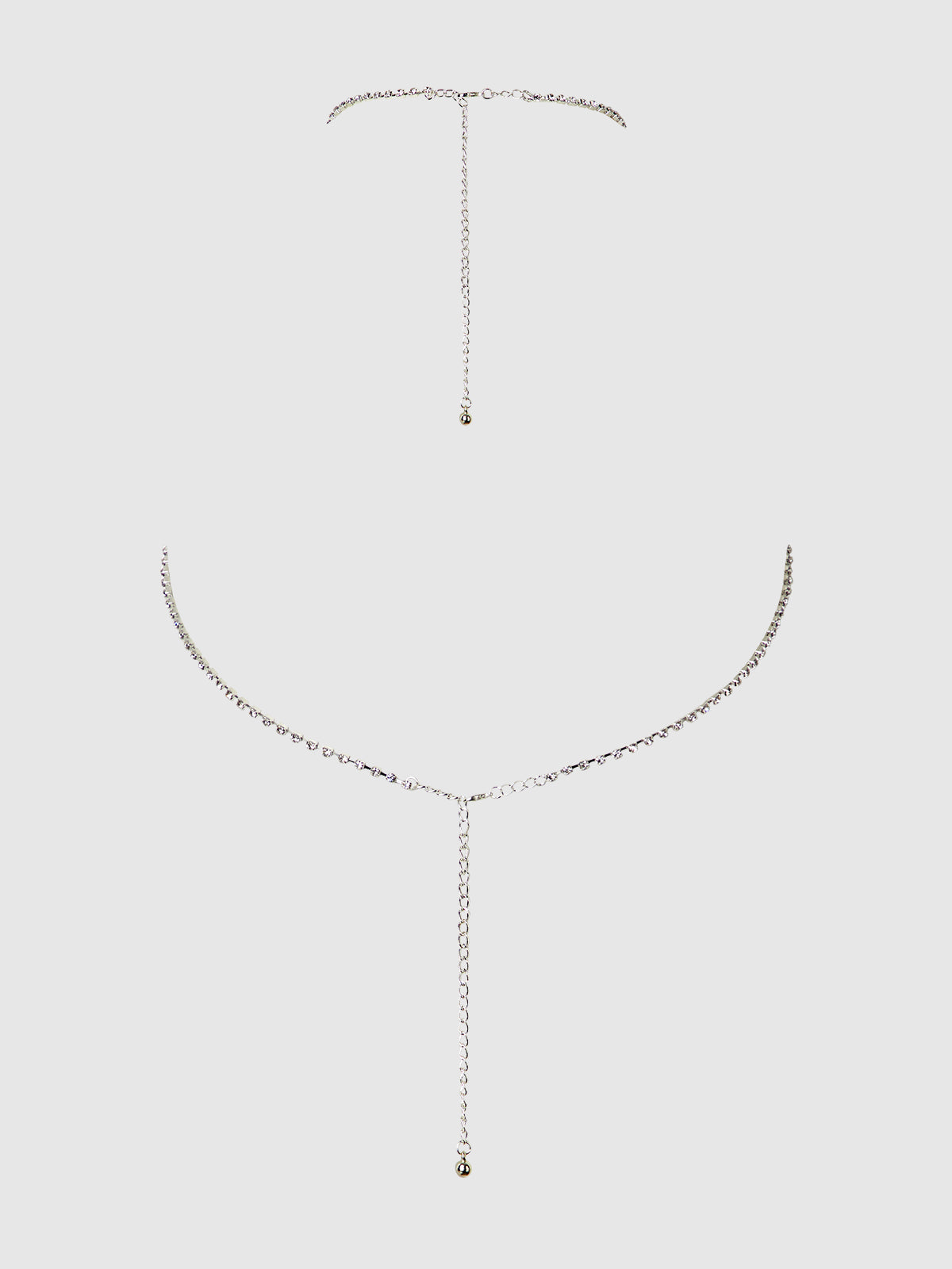 RHINESTONE X-CROSSED BUSTIER