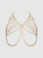PEARL & CHAIN DRAPED BRALETTE