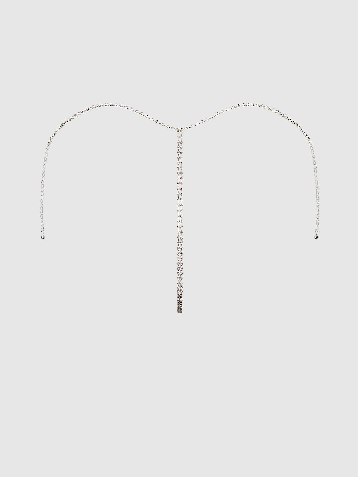 CHAINMAIL RHINESTONE THONG