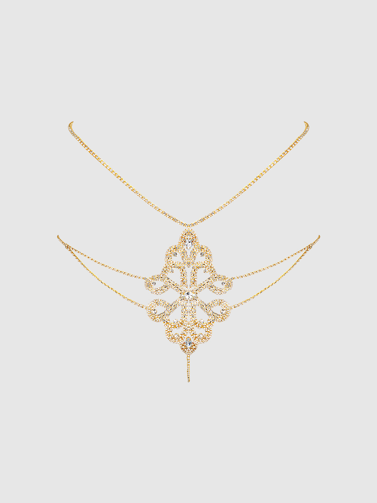 RHINESTONE SWIRL KNOT PANTY