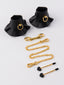BONDAGE LEATHER-LIKE HANDCUFFS & CLAMPS