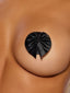 FAUX LEATHER & SATIN BOW PASTIES