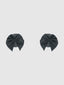 FAUX LEATHER & SATIN BOW PASTIES