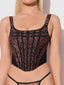 CHANTAL MESH BUSTIER & G-STRING SET