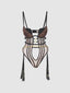 CHANTAL MESH PUSH-UP STRAPPY TEDDY