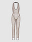 CHANTAL LEOPARD MESH CATSUIT