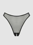 CHANTAL MESH CROTCHLESS THONG