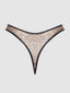 CHANTAL MESH CROTCHLESS THONG