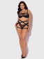YVONE LACE BRA, GARTER & TANGA SET