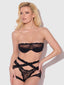 YVONE LACE BRA, GARTER & TANGA SET