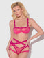 YVONE LACE BRA, GARTER & TANGA SET