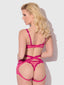 YVONE LACE BRA, GARTER & TANGA SET