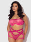 YVONE LACE BRA, GARTER & TANGA SET