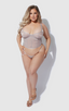 YVONE SHIMMER MESH BUSTIER & G-STRING SET