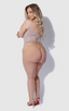 YVONE SHIMMER MESH BUSTIER & G-STRING SET